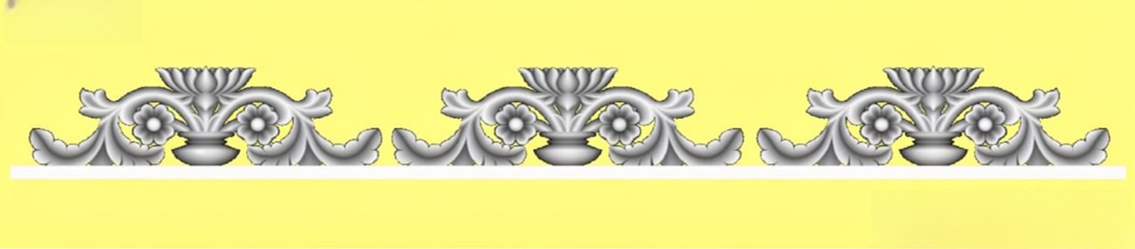 Mix - MIX-46 Classic Decorative Acanthus Leaf Border Carving Design